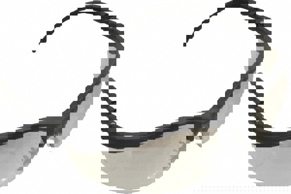 Klondike Safety Glasses, Black Matte Frame, Clear Mirror Lens, 12/box